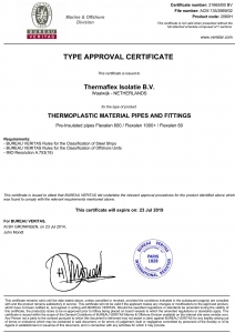 Сертификат морского регистра на продукты Flexalen